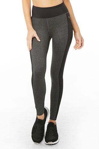 Forever21 Active Marled Colorblock Leggings