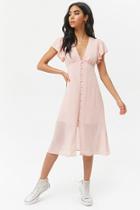 Forever21 Chiffon Butterfly Sleeve Midi Dress