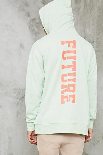 Forever21 Past Future Graphic Hoodie