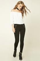 Forever21 Women's  Skinny-fit Zip Pants