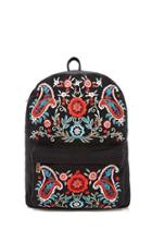 Forever21 Embroidered Paisley Backpack