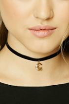 Forever21 Moon And Star Charm Choker
