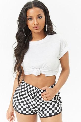 Forever21 Checkered Dolphin Shorts