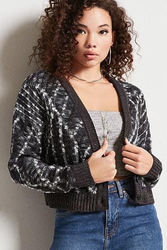 Forever21 Marled V-neck Cardigan