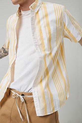 Forever21 Classic Fit Striped Shirt