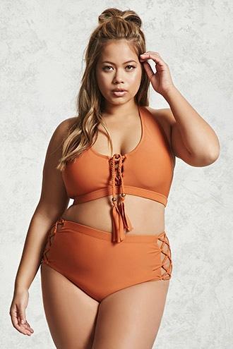 Forever21 Plus Size Braided Bikini Bottoms