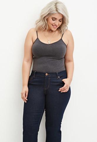 Forever21 Plus Women's  V-neck Knit Cami