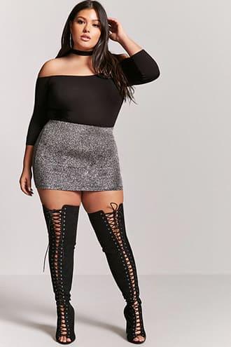 Forever21 Faux Suede Over-the-knee Boots - Wide Fit