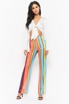 Forever21 Open-knit Rainbow Pants