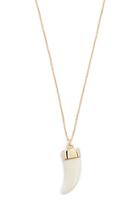 Forever21 Faux Tusk Pendant Necklace