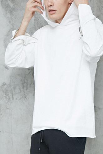 Forever21 Zippered Cuff Hoodie
