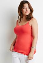 Forever21 Plus Women's  Classic Knit Cami (lipstick)