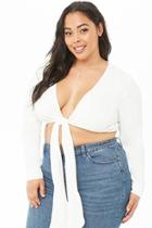 Forever21 Plus Size Knotted Front Crop Top