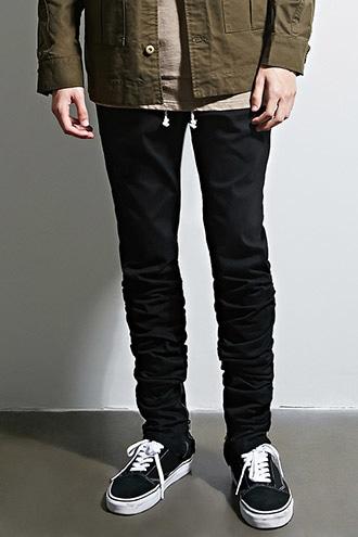 21 Men Men's  Eptm. Ruched Zip-hem Pants