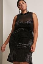 Forever21 Plus Size Ruffled Velvet Dress