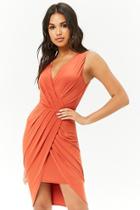 Forever21 Surplice Pleat-front Dress