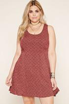 Forever21 Plus Women's  Plus Size Geo Print Dress