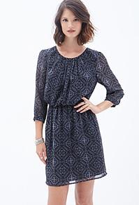Forever21 Paisley Print Chiffon Dress