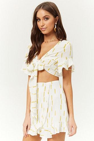 Forever21 Geo Print Tulip Mini Skirt