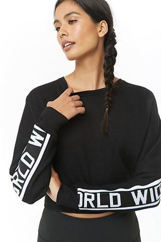 Forever21 Active Worldwide Graphic Sweatshirt
