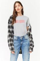 Forever21 Heathered Mon Amour Graphic Tee
