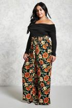 Forever21 Plus Size Floral Palazzo Pants