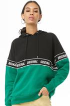 Forever21 Colorblocked Graphic Hoodie