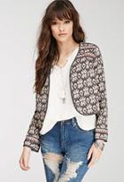 Forever21 Embroidered Southwestern Pattern Jacket