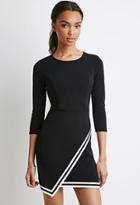 Forever21 Varsity-striped Faux Wrap Dress