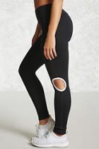 Forever21 Active Contrast Cutout Leggings