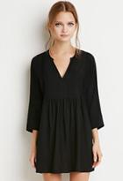 Forever21 Crochet-trimmed Smock Dress