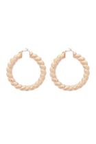 Forever21 Etched Twisted Hoop Earrings