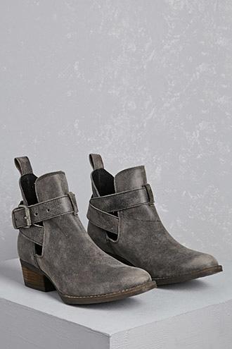 Forever21 Volatile Leather Ankle Boots