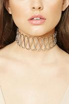 Forever21 Silver Twisted Statement Necklace