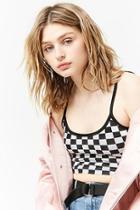 Forever21 Checkered Cami Crop Top