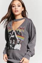 Forever21 Pink Floyd Choker Sweatshirt