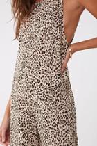 Forever21 Leopard Print Culotte Jumpsuit