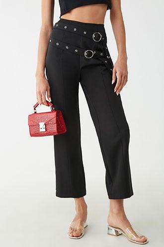 Forever21 Belted Seamed Pants