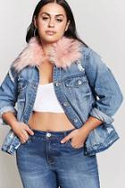 Forever21 Plus Size Faux Fur Collar Jacket