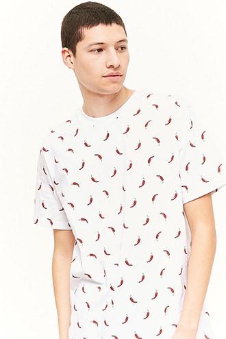 Forever21 Chili Pepper Print Tee
