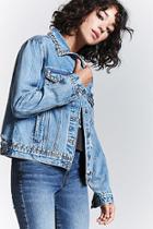 Forever21 Metal Studded Denim Jacket