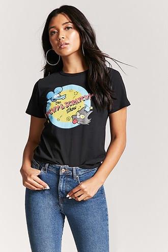 Forever21 Itchy & Scratchy Graphic Tee