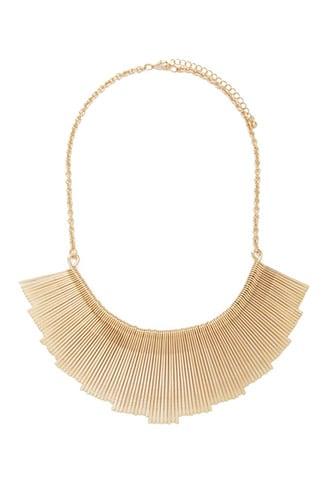 Forever21 Matchstick Fan Statement Necklace
