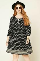 Forever21 Plus Size Floral Self-tie Dress
