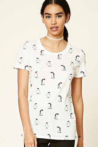 Forever21 Penguin Print Tee