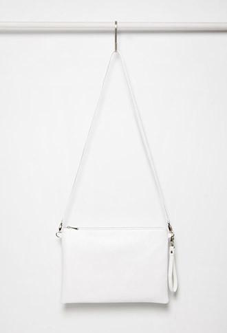 Forever21 Oversized Crossbody Pouch (cream)