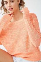 Forever21 Marled Boat Neck Sweater