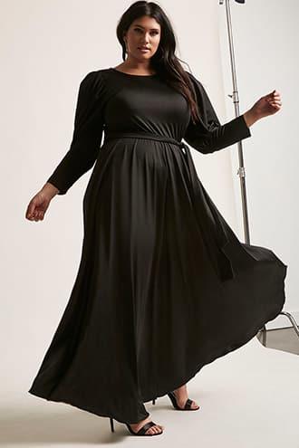 Forever21 Plus Size Eta Belted Maxi Dress