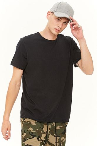 Forever21 Split Raw-cut Tee