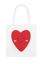 Forever21 Happy Heart Graphic Tote Bag